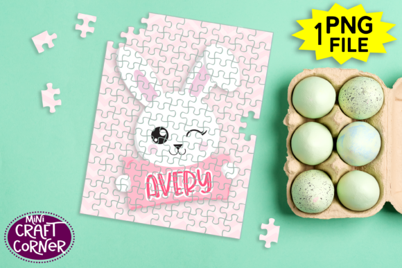Download Sublimation Easter Bunny Puzzle - Sublimation easter Collection
