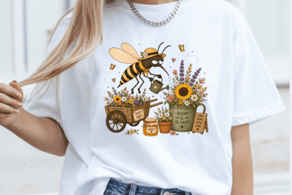Download Bee Garden Flowers PNG - Garden flowers png Collection