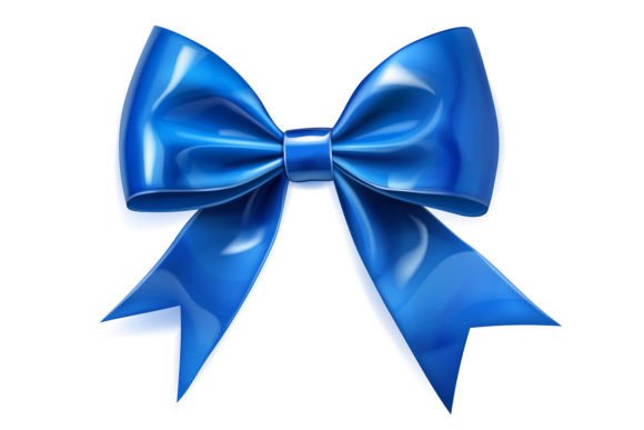 Download Beautiful Big Blue Shiny Bow - Shiny Collection