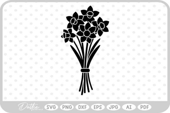 Download Daffodil Flower Spring Time SVG PNG DXF - Daffodil flower Collection