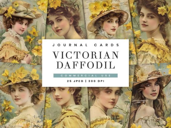 Download Victorian Daffodil Flower Journal Paper - Daffodil flower Collection