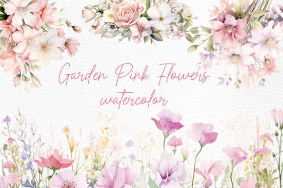 Download Pink Garden Flowers PNG Spring Flowers - Garden flowers png Collection