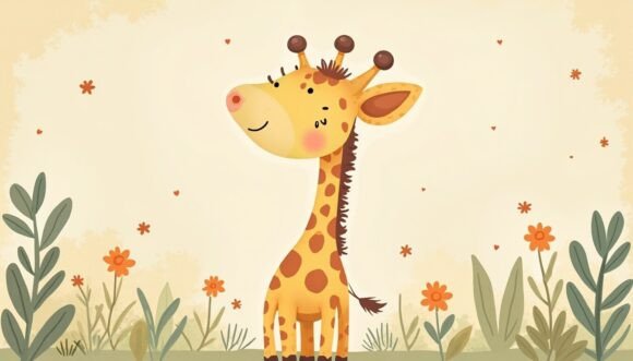 Download 🦒 Soft Brush Cute Giraffe Art - Premium Bundle
