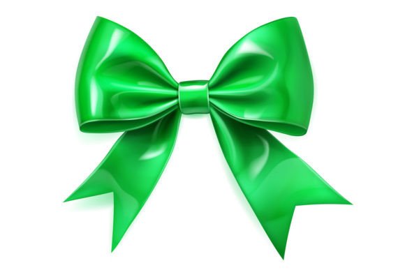 Download Beautiful Big Green Shiny Bow - Shiny Collection
