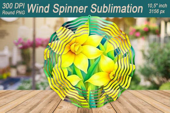 Download Daffodil Flower Wind Spinner Sublimation - Daffodil flower Collection