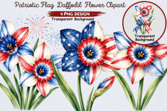 Download Patriotic Daffodil Flower PNG Clipart - Daffodil flower Collection