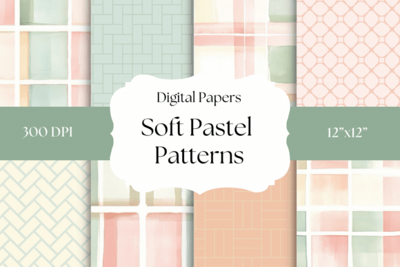 Download Soft Cottagecore Pattern Digital Papers - Cottagecore Collection