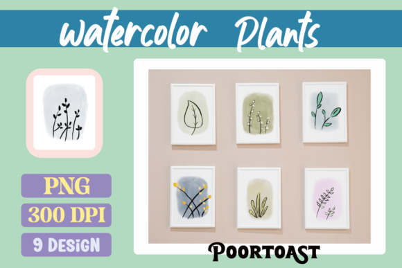 Download Watercolor Plants Set Clipart - Premium Resources