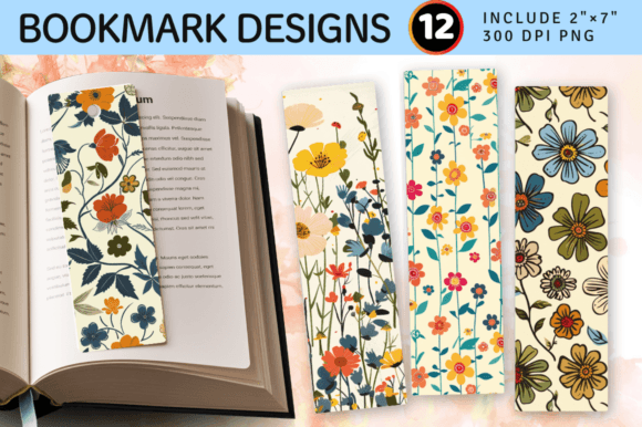 Download Retro Spring Garden Flowers PNG Bookmark - Garden flowers png Collection