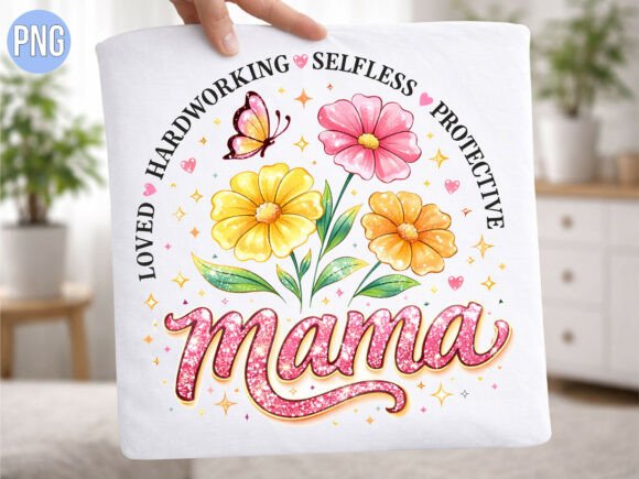 Download Mama Butterfly Garden Flowers PNG Shirt - Garden flowers png Collection